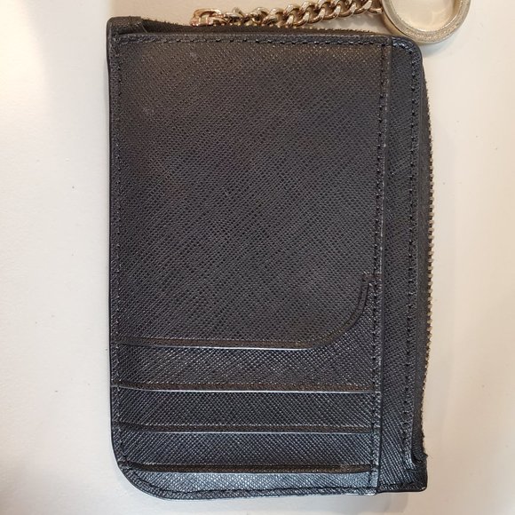 Kate Spade Gray Wallet with Silver Chain - Picture 2 of 4